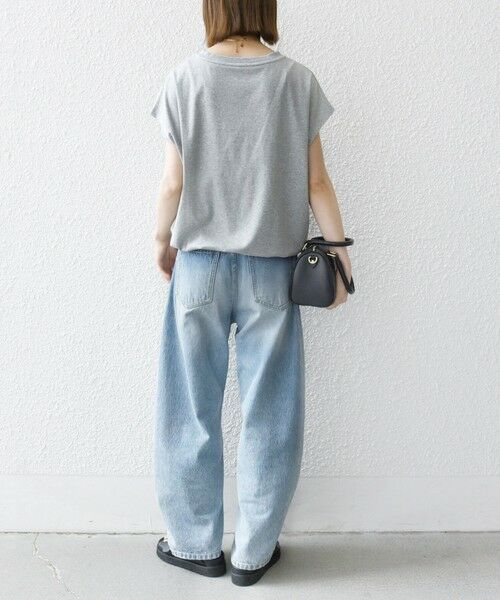 SHIPS / シップス Tシャツ | SHIPS any:〈接触冷感/汗染み防止加工/洗濯機可能〉ドロスト フレンチスリーブ TEE | 詳細10