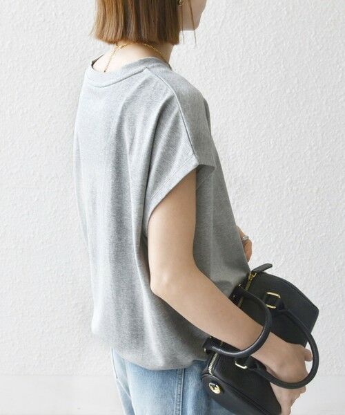 SHIPS / シップス Tシャツ | SHIPS any:〈接触冷感/汗染み防止加工/洗濯機可能〉ドロスト フレンチスリーブ TEE | 詳細12