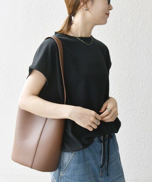 SHIPS / シップス Tシャツ | SHIPS any:〈接触冷感/汗染み防止加工/洗濯機可能〉ドロスト フレンチスリーブ TEE | 詳細25