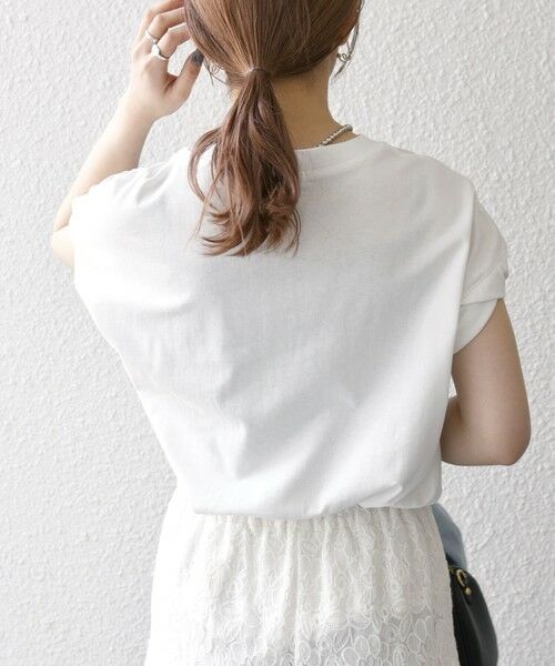 SHIPS / シップス Tシャツ | SHIPS any:〈洗濯機可能〉PREPPY ロゴ プリント フレンチスリーブ TEE | 詳細5