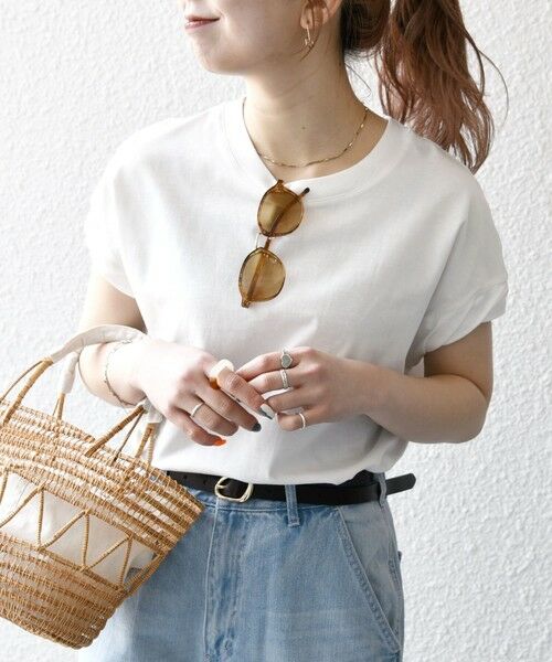 SHIPS / シップス Tシャツ | SHIPS any:〈洗濯機可能〉PREPPY ロゴ プリント フレンチスリーブ TEE | 詳細17