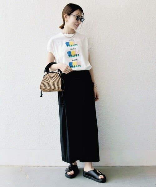 SHIPS / シップス Tシャツ | SHIPS any:〈洗濯機可能〉PREPPY ロゴ プリント フレンチスリーブ TEE | 詳細21