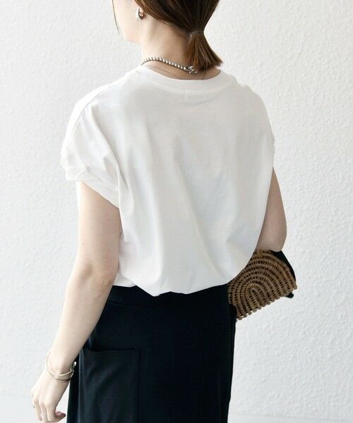 SHIPS / シップス Tシャツ | SHIPS any:〈洗濯機可能〉PREPPY ロゴ プリント フレンチスリーブ TEE | 詳細25