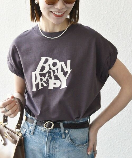 SHIPS for women/シップスウィメン 《予約》SHIPS any:〈洗濯機可能〉PREPPY ロゴ プリント フレンチスリーブ TEE ブラウン ONE SIZE SHIPS for women/シップスウィメン 《予約》SHIPS any:〈洗濯機可能〉PREPPY ロゴ プリント フレンチスリーブ TEE ブラウン ONE SIZE