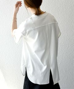 SHIPS / シップス Tシャツ | SHIPS any:〈接触冷感/汗染み防止加工/洗濯機可能〉スリット ルーズ チュニック TEE