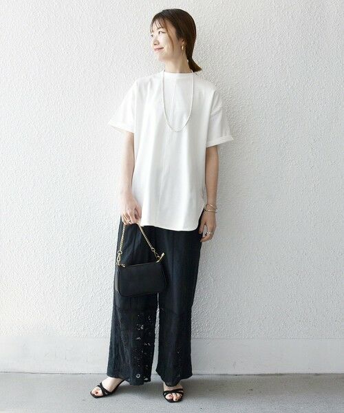 SHIPS / シップス Tシャツ | SHIPS any:〈接触冷感/汗染み防止加工/洗濯機可能〉スリット ルーズ チュニック TEE | 詳細1