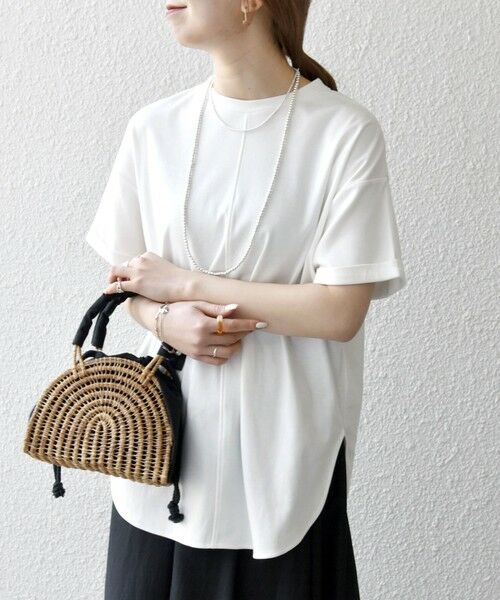 SHIPS / シップス Tシャツ | SHIPS any:〈接触冷感/汗染み防止加工/洗濯機可能〉スリット ルーズ チュニック TEE | 詳細11