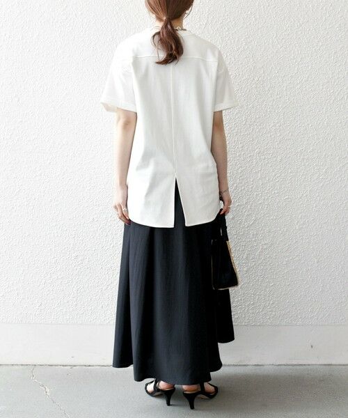 SHIPS / シップス Tシャツ | SHIPS any:〈接触冷感/汗染み防止加工/洗濯機可能〉スリット ルーズ チュニック TEE | 詳細8