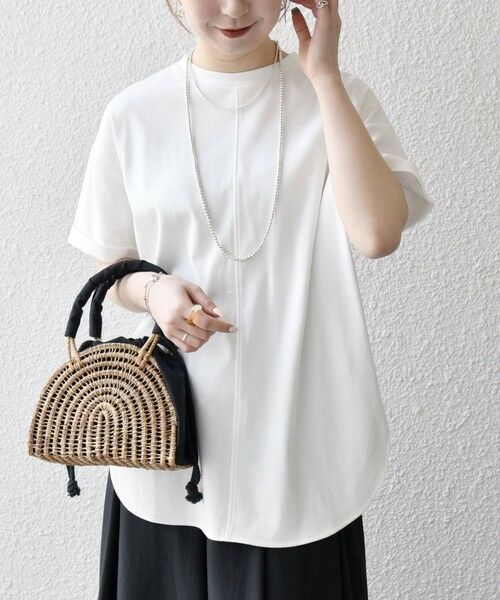 SHIPS / シップス Tシャツ | SHIPS any:〈接触冷感/汗染み防止加工/洗濯機可能〉スリット ルーズ チュニック TEE | 詳細9