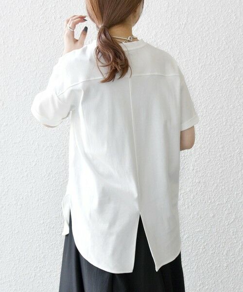 SHIPS for women/シップスウィメン 《予約》SHIPS any:〈多機能/洗濯機可能〉センターシーム バック スリット ルーズ TEE ホワイト ONE SIZE SHIPS for women/シップスウィメン 《予約》SHIPS any:〈多機能/洗濯機可能〉センターシーム バック スリット ルーズ TEE ホワイト ONE SIZE