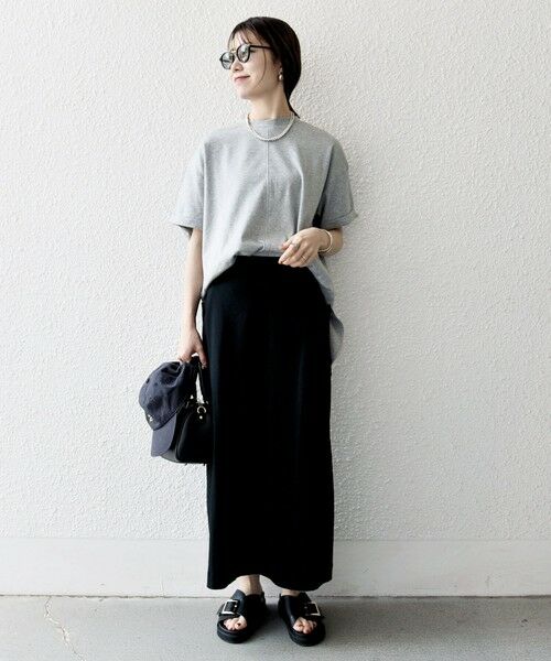 SHIPS / シップス Tシャツ | SHIPS any:〈接触冷感/汗染み防止加工/洗濯機可能〉スリット ルーズ チュニック TEE | 詳細16