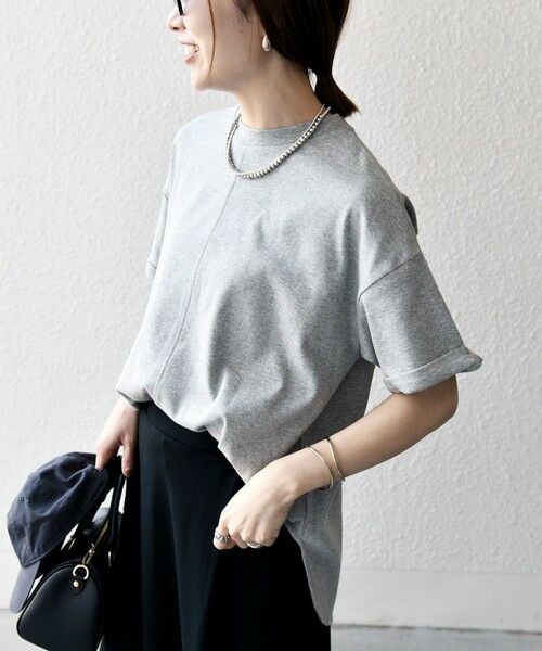 SHIPS / シップス Tシャツ | SHIPS any:〈接触冷感/汗染み防止加工/洗濯機可能〉スリット ルーズ チュニック TEE | 詳細20