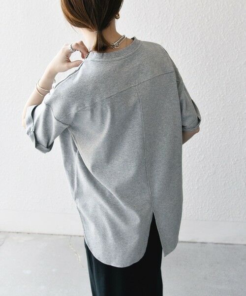 SHIPS / シップス Tシャツ | SHIPS any:〈接触冷感/汗染み防止加工/洗濯機可能〉スリット ルーズ チュニック TEE | 詳細21