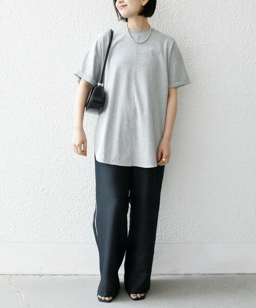 SHIPS / シップス Tシャツ | SHIPS any:〈接触冷感/汗染み防止加工/洗濯機可能〉スリット ルーズ チュニック TEE | 詳細23