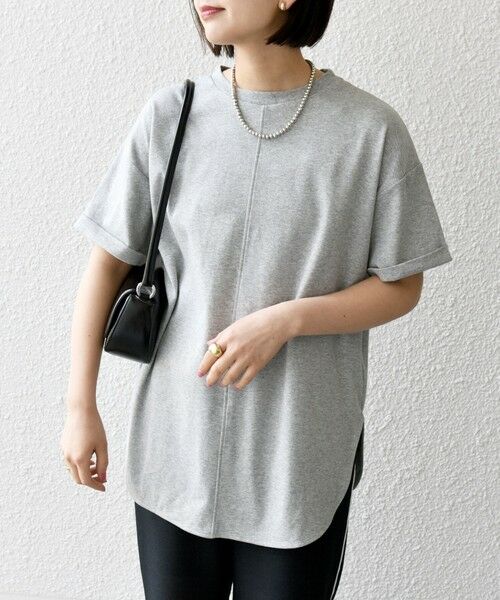 SHIPS / シップス Tシャツ | SHIPS any:〈接触冷感/汗染み防止加工/洗濯機可能〉スリット ルーズ チュニック TEE | 詳細25