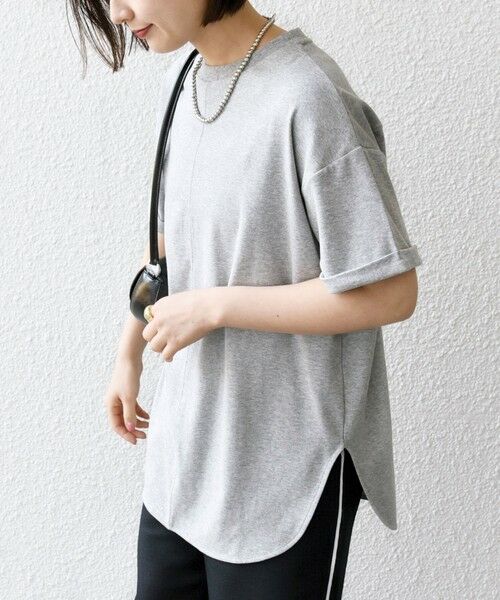 SHIPS / シップス Tシャツ | SHIPS any:〈接触冷感/汗染み防止加工/洗濯機可能〉スリット ルーズ チュニック TEE | 詳細26