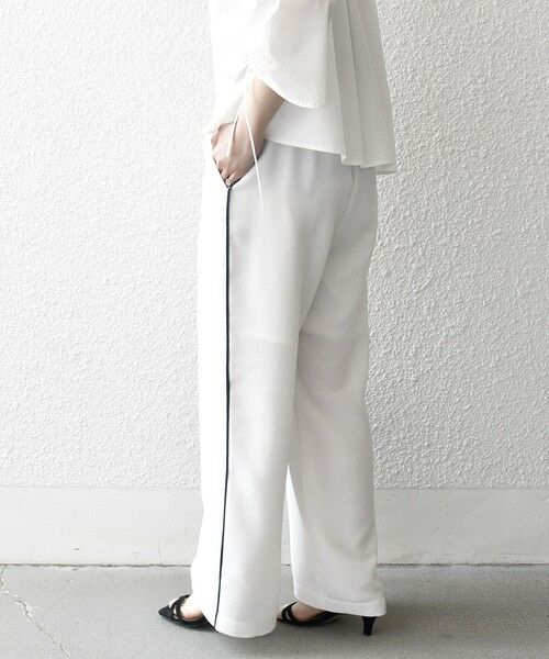 SHIPS / シップス その他パンツ | SHIPS any:〈手洗い可能〉カラミ メッシュ サイドライン イージー ワイド パンツ | 詳細5