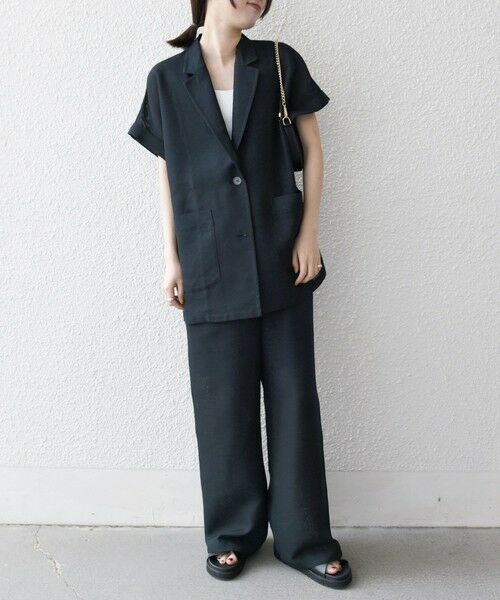 SHIPS / シップス その他パンツ | SHIPS any:〈手洗い可能〉カラミ メッシュ サイドライン イージー ワイド パンツ | 詳細10