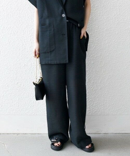 SHIPS / シップス その他パンツ | SHIPS any:〈手洗い可能〉カラミ メッシュ サイドライン イージー ワイド パンツ | 詳細12