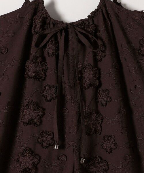 SHIPS / シップス サロペット・オールインワン | SHIPS any:〈手洗い可能〉3D フラワー エンブロイダリー ギャザー サロペット | 詳細21