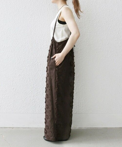 SHIPS / シップス サロペット・オールインワン | SHIPS any:〈手洗い可能〉3D フラワー エンブロイダリー ギャザー サロペット | 詳細26