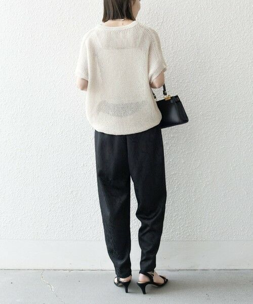 SHIPS / シップス その他パンツ | SHIPS any:〈洗濯機可能〉サテン ジャカード テーパード イージー パンツ | 詳細2