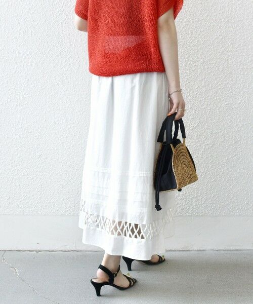 SHIPS / シップス ロング・マキシ丈スカート | SHIPS any:〈手洗い可能〉ロープ デザイン ギャザー フレア スカート | 詳細6