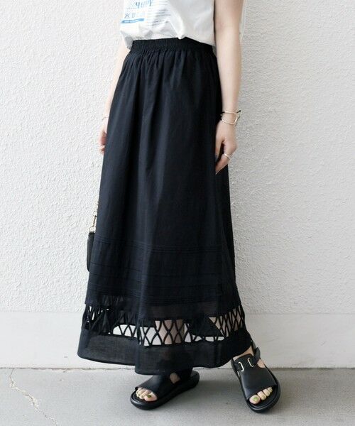 SHIPS / シップス ロング・マキシ丈スカート | SHIPS any:〈手洗い可能〉ロープ デザイン ギャザー フレア スカート | 詳細16