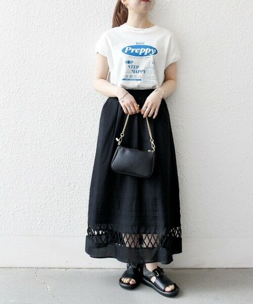 SHIPS / シップス ロング・マキシ丈スカート | SHIPS any:〈手洗い可能〉ロープ デザイン ギャザー フレア スカート | 詳細12