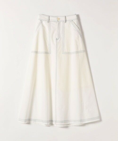 SHIPS / シップス ロング・マキシ丈スカート | SHIPS any:〈洗濯機可能〉オックス ステッチ フレア ロング スカート | 詳細9