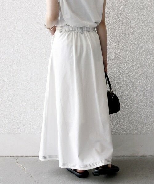 SHIPS / シップス ロング・マキシ丈スカート | SHIPS any:〈洗濯機可能〉オックス ステッチ フレア ロング スカート | 詳細5