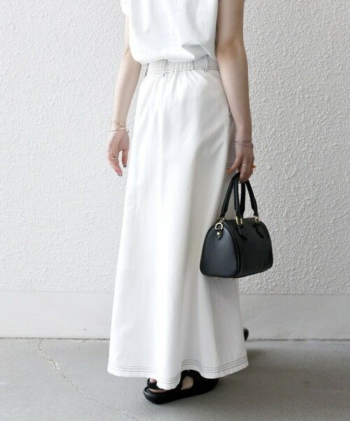 SHIPS / シップス ロング・マキシ丈スカート | SHIPS any:〈洗濯機可能〉オックス ステッチ フレア ロング スカート | 詳細6