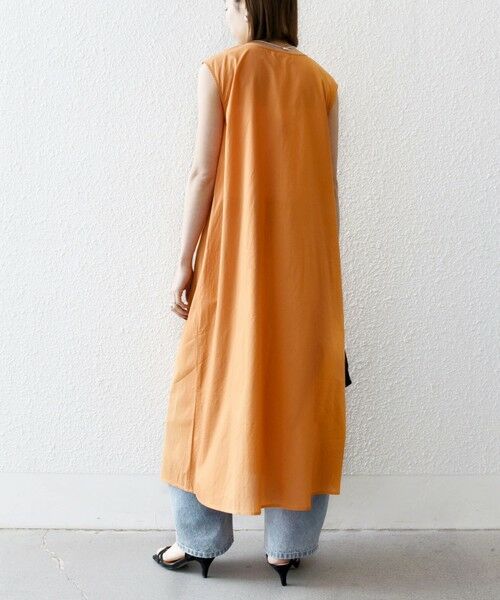 SHIPS / シップス ロング・マキシ丈ワンピース | SHIPS any:〈手洗い可能〉ロープ デザイン ピンタック フレンチスリーブ ワンピース | 詳細15