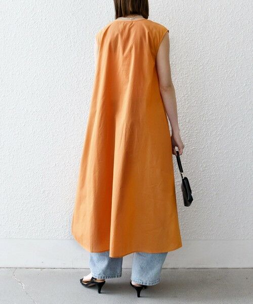 SHIPS / シップス ロング・マキシ丈ワンピース | SHIPS any:〈手洗い可能〉ロープ デザイン ピンタック フレンチスリーブ ワンピース | 詳細14