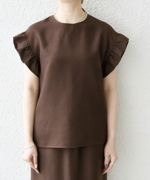 SHIPS / シップス ドレス | SHIPS any:〈洗濯機可能〉リネンライク ブラウス × タイトスカート セットアップ | 詳細30