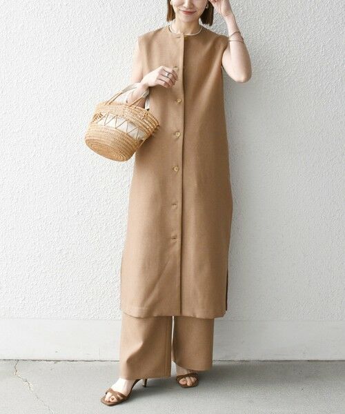 SHIPS / シップス その他パンツ | SHIPS any:〈洗濯機可能〉リネンライク ジレ ワンピース × イージー パンツ セットアップ | 詳細10