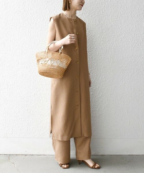 SHIPS / シップス その他パンツ | SHIPS any:〈洗濯機可能〉リネンライク ジレ ワンピース × イージー パンツ セットアップ | 詳細11