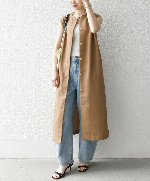 SHIPS / シップス その他パンツ | SHIPS any:〈洗濯機可能〉リネンライク ジレ ワンピース × イージー パンツ セットアップ | 詳細7