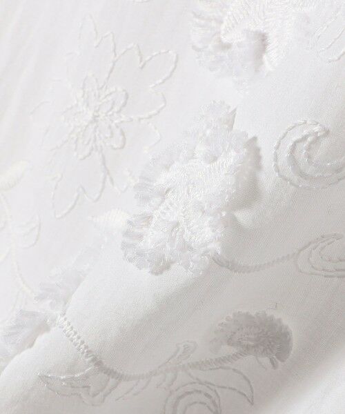 SHIPS / シップス ロング・マキシ丈ワンピース | SHIPS any:〈手洗い可能〉3D フラワー エンブロイダリー ロング ワンピース | 詳細9