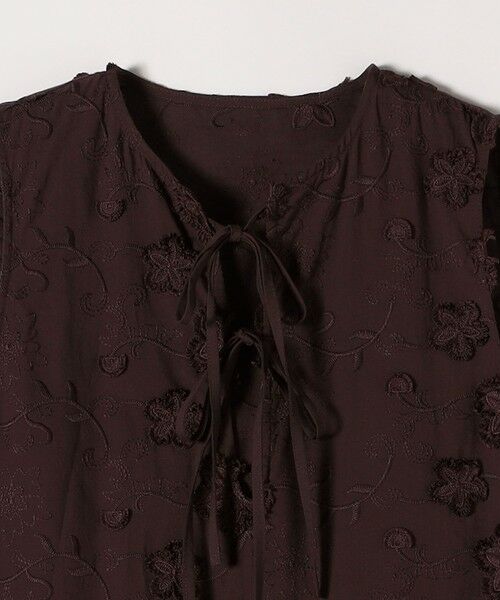 SHIPS / シップス ロング・マキシ丈ワンピース | SHIPS any:〈手洗い可能〉3D フラワー エンブロイダリー ロング ワンピース | 詳細18