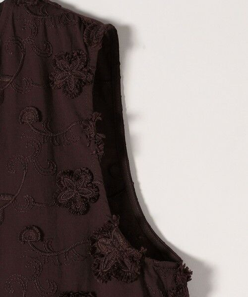 SHIPS / シップス ロング・マキシ丈ワンピース | SHIPS any:〈手洗い可能〉3D フラワー エンブロイダリー ロング ワンピース | 詳細19