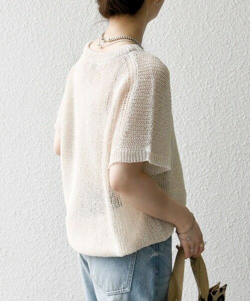 SHIPS / シップス ニット・セーター | SHIPS any:〈手洗い可能〉ギマ  ワイド フレンチ シアー ニット プルオーバー | 詳細6