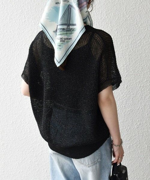 SHIPS / シップス ニット・セーター | 《一部追加予約》SHIPS any:〈手洗い可能〉ギマ  ワイド フレンチ シアー ニット プルオーバー | 詳細22