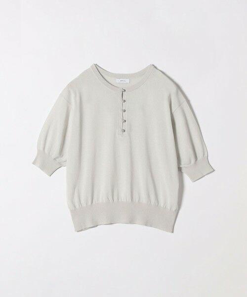 SHIPS / シップス ニット・セーター | 《一部予約》SHIPS any:〈接触冷感/手洗い可能〉ビジュー ヘンリーネック ニット プルオーバー | 詳細12