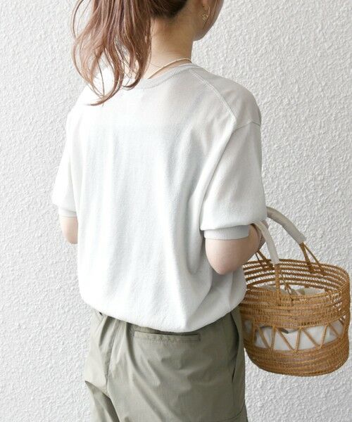 SHIPS / シップス ニット・セーター | SHIPS any:〈接触冷感/手洗い可能〉ビジュー ヘンリーネック ニット プルオーバー | 詳細6