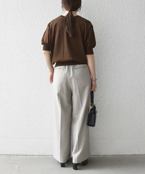 SHIPS / シップス ニット・セーター | 《一部予約》SHIPS any:〈接触冷感/手洗い可能〉ビジュー ヘンリーネック ニット プルオーバー | 詳細15