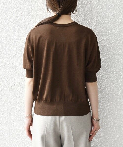 SHIPS / シップス ニット・セーター | SHIPS any:〈接触冷感/手洗い可能〉ビジュー ヘンリーネック ニット プルオーバー | 詳細24