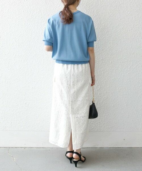 SHIPS / シップス ニット・セーター | SHIPS any:〈接触冷感/手洗い可能〉ビジュー ヘンリーネック ニット プルオーバー | 詳細15