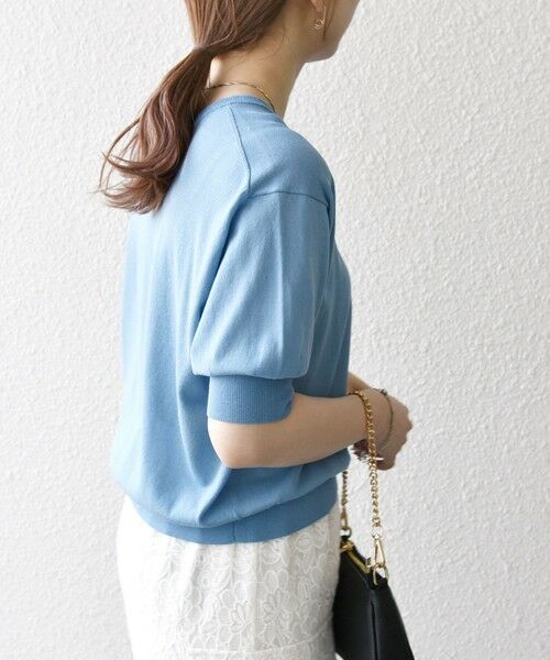 SHIPS / シップス ニット・セーター | SHIPS any:〈接触冷感/手洗い可能〉ビジュー ヘンリーネック ニット プルオーバー | 詳細20