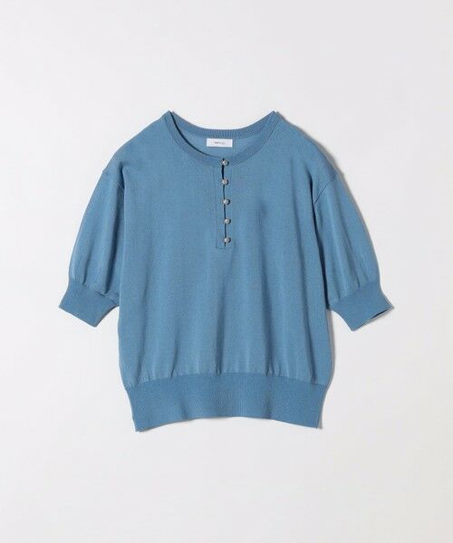 SHIPS / シップス ニット・セーター | SHIPS any:〈接触冷感/手洗い可能〉ビジュー ヘンリーネック ニット プルオーバー | 詳細24